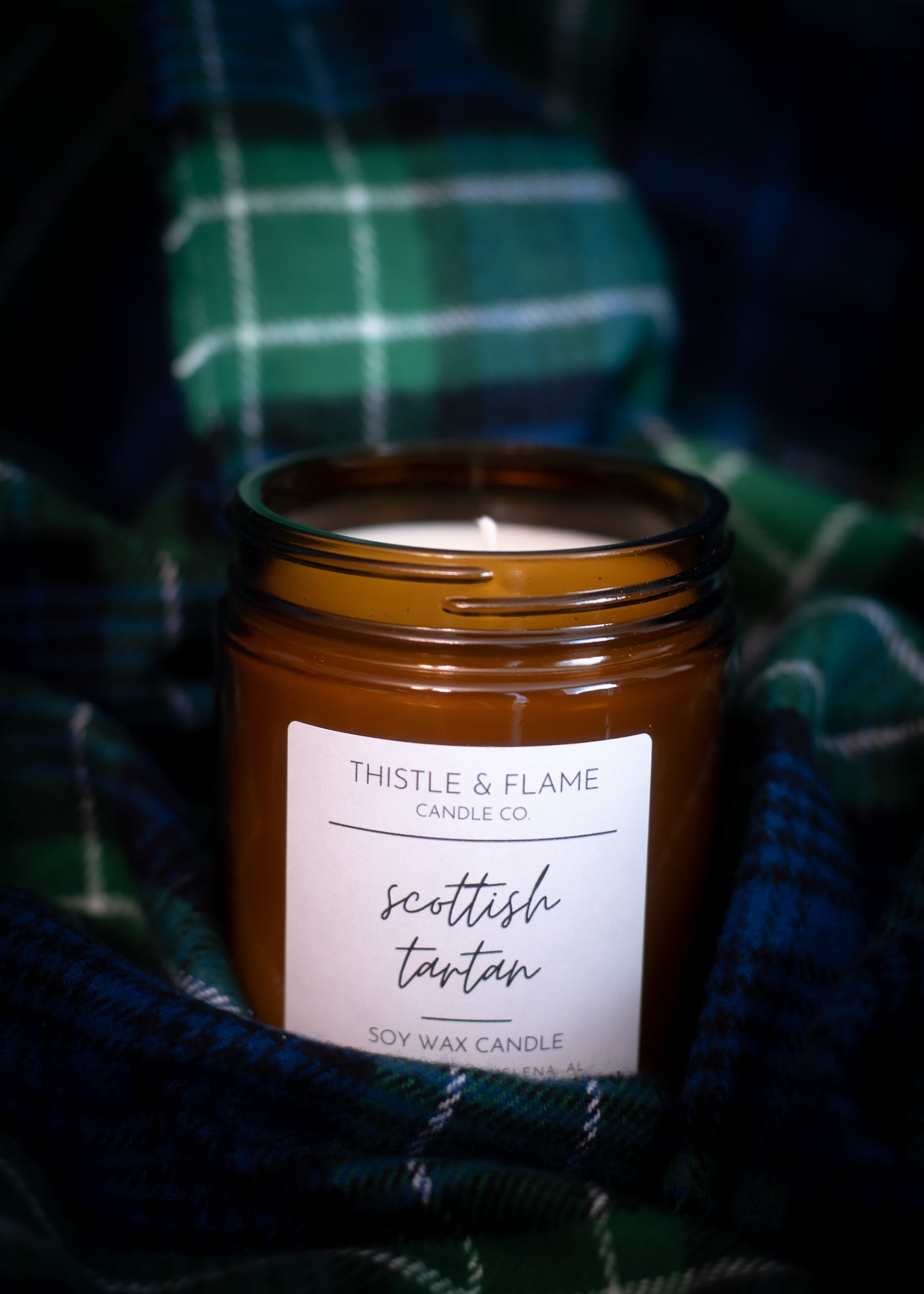 Scottish Tartan 8oz Candle