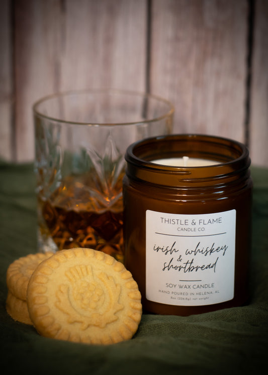 Irish Whiskey & Shortbread 8oz Candle