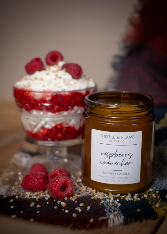 Raspberry Cranachan 8oz Candle