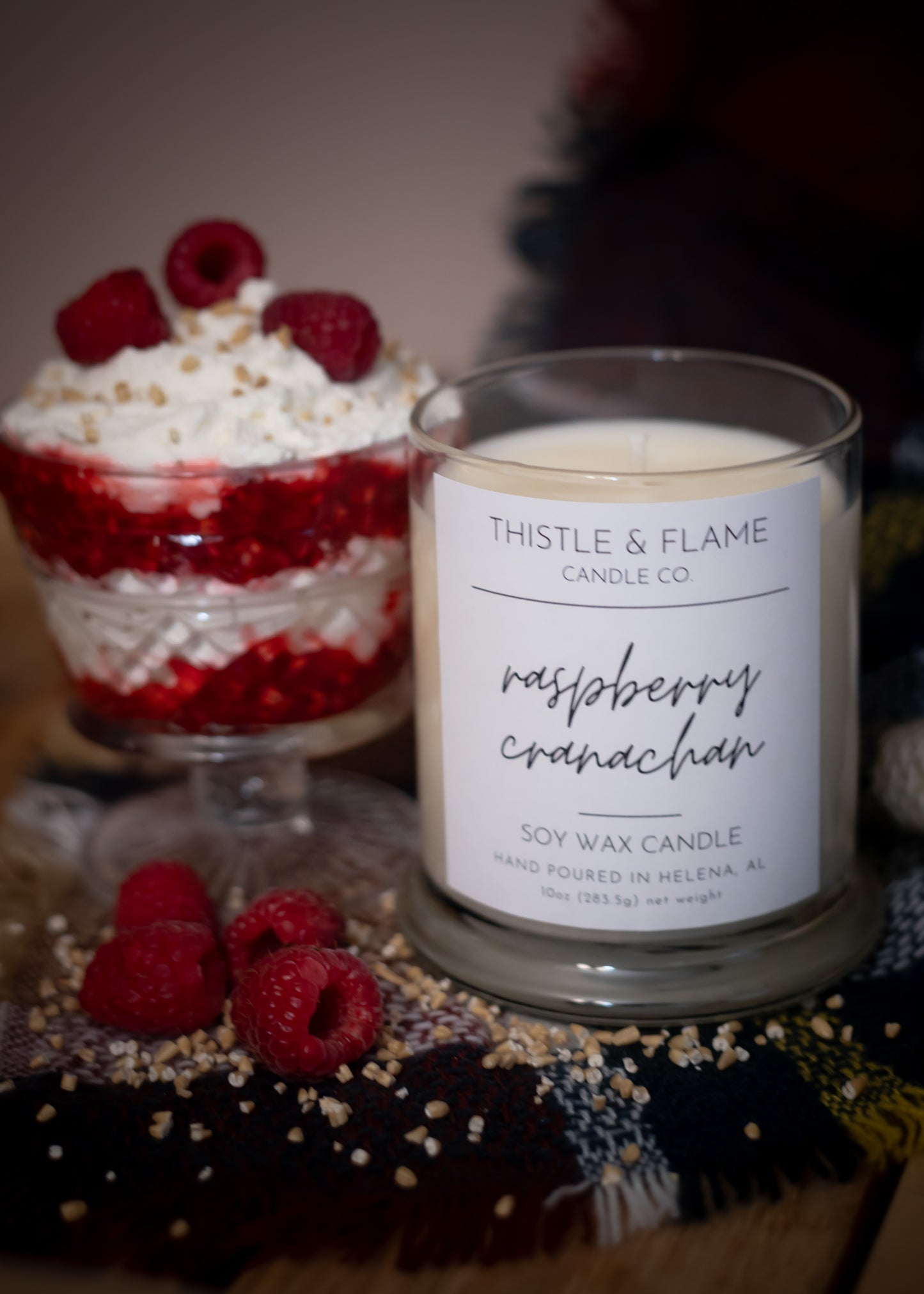 Raspberry Cranachan 10oz Candle