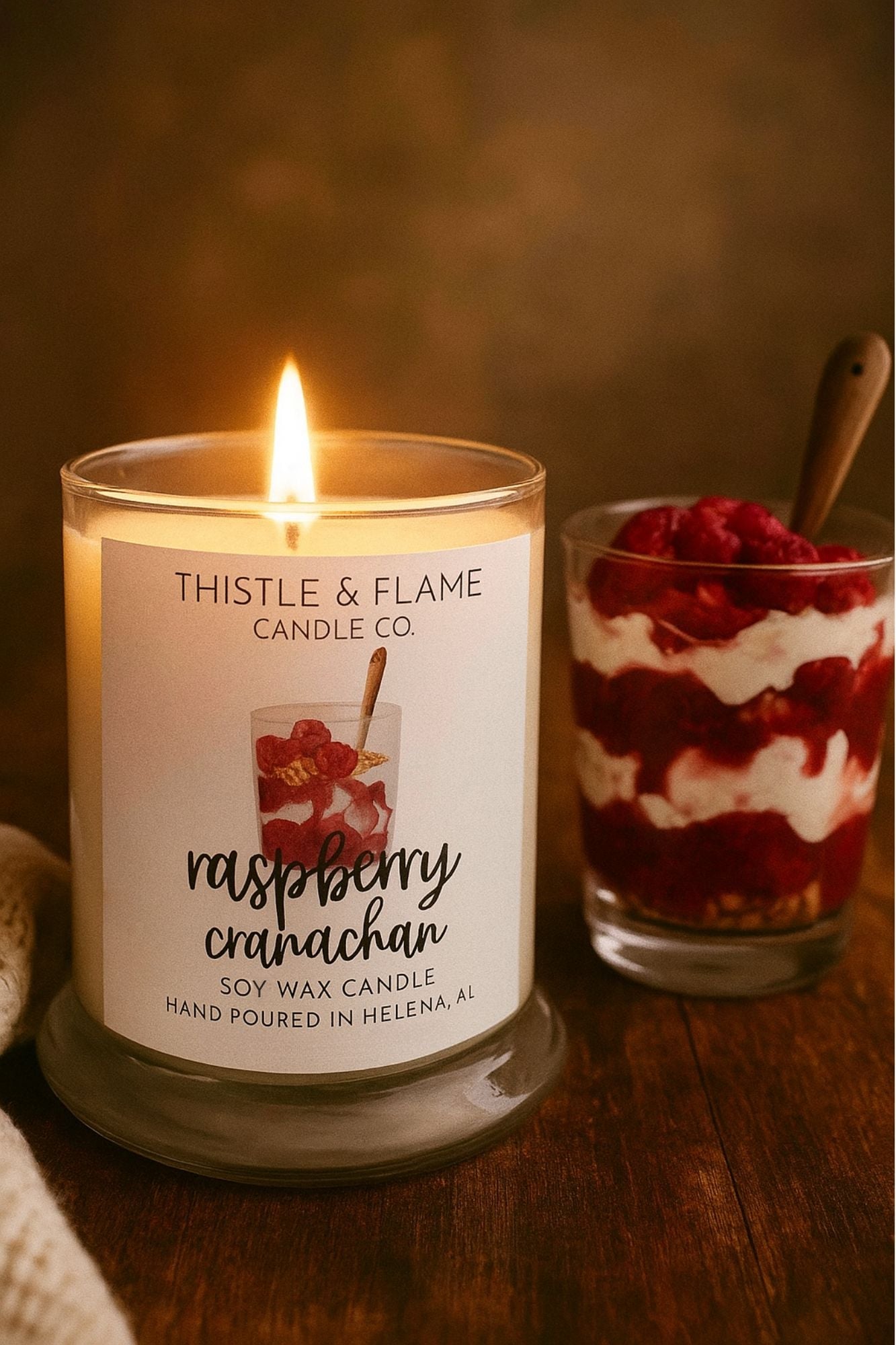 Raspberry Cranachan 10oz Candle