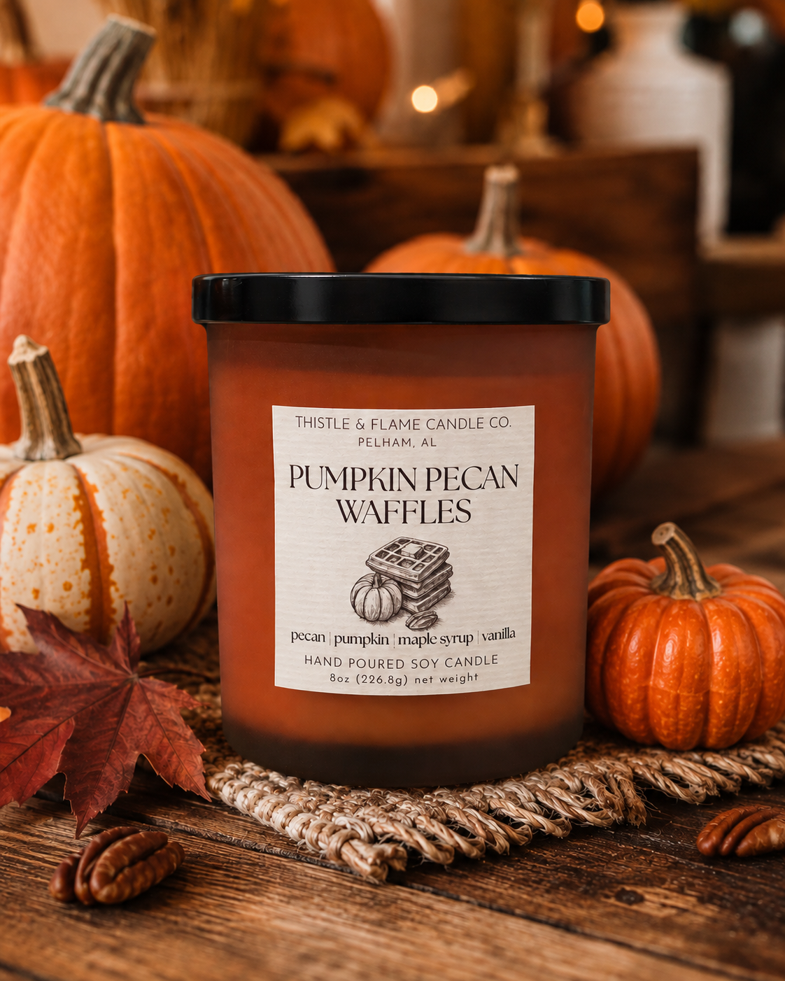 Pumpkin Pecan Waffles 8oz Candle