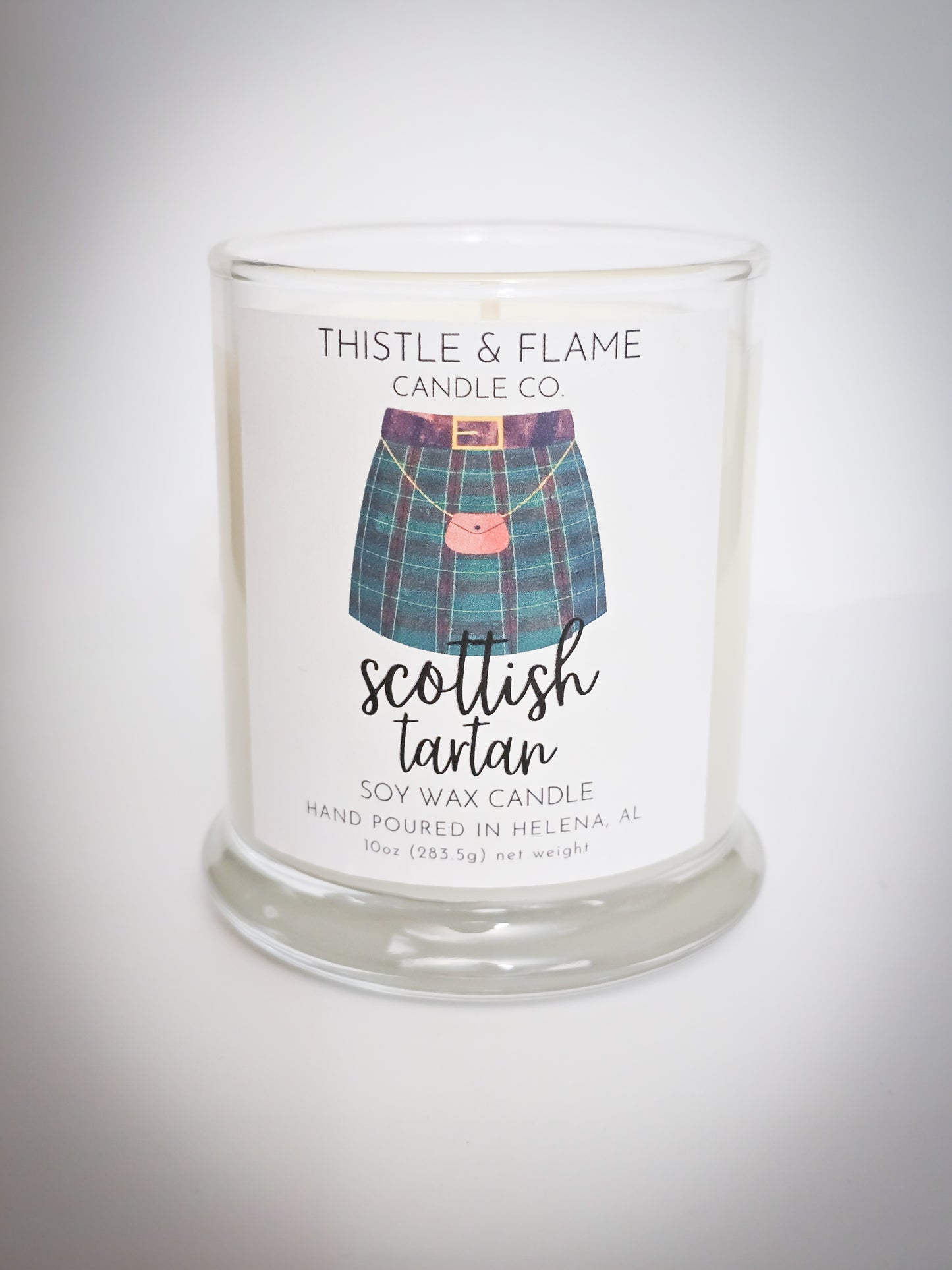 Scottish Tartan 10oz Candle